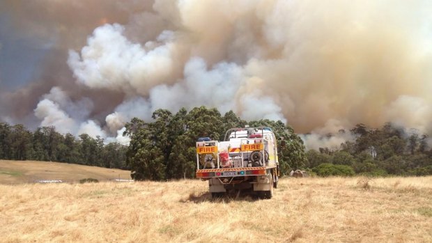 Residents have been evacuated from Northcliffe because of the fire.