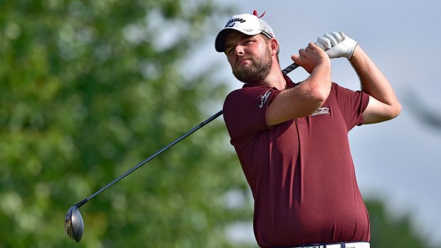 Slipping out of contention: Marc Leishman.