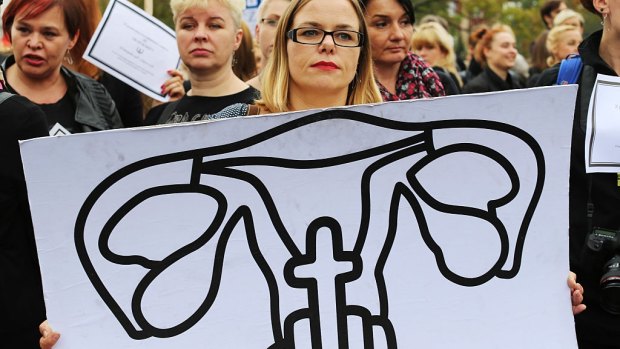 Thousands of women to demonstrate in front of the Polish parliament against a legislative project that will effectively outlaw all abortions.