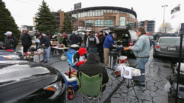 Tailgating: An American tradition in both College and the NFL.