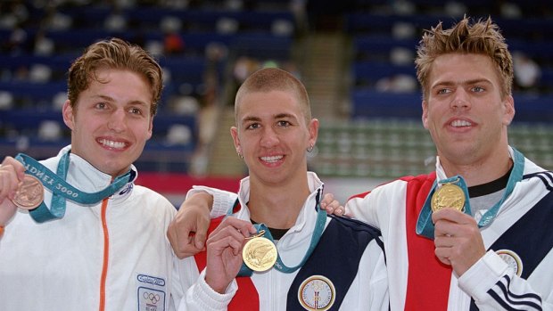 A long, long time ago: Ervin with his gold medal in Sydney 2000.