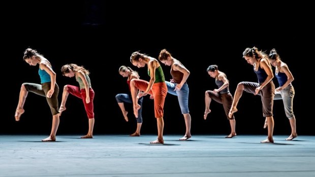 Israel's Batsheva Dance Company rehearsing in Melbourne on Thursday.