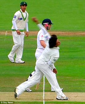 Infamous moment: Mohammad Amir deliberately bowls a no-ball against England in 2010.
