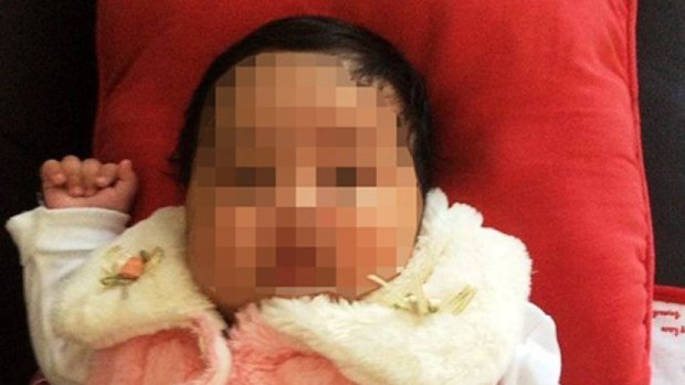 Baby Asha, who doctors at a Brisbane children's hospital are refusing to discharge.