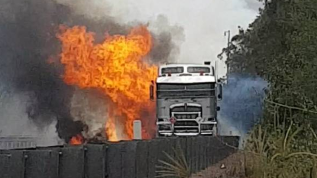 A fiery crash on the M1 Motorway near Cooranbong killed one truck driver on January 15.