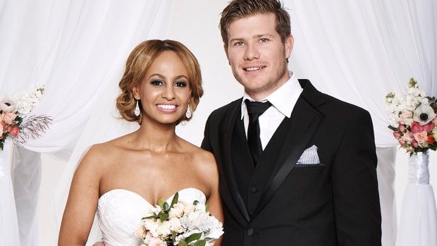 Alex and Zoe on Nine's <i>Married at First Sight</i>, a relationship reality series which mastered the ratings in 2015.