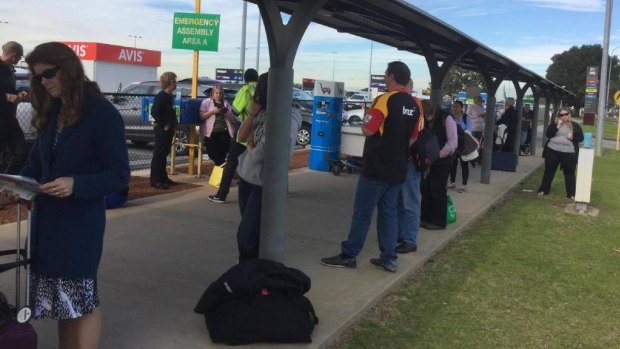 Domestic terminals at Perth Airport were evacuated on Thursday morning.