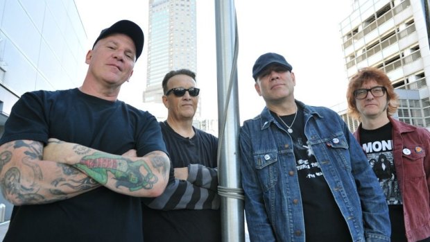CJ Ramone, left, and his band played at the Transit Bar recently.
