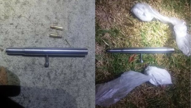 Items found in a man's pants stopped on Uriarra Road by Monaro Highway Patrol.