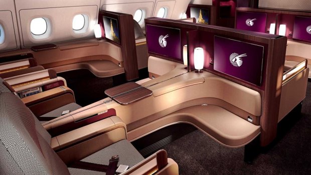 SatDec9Cover Qatar Airways A380 First Class seats