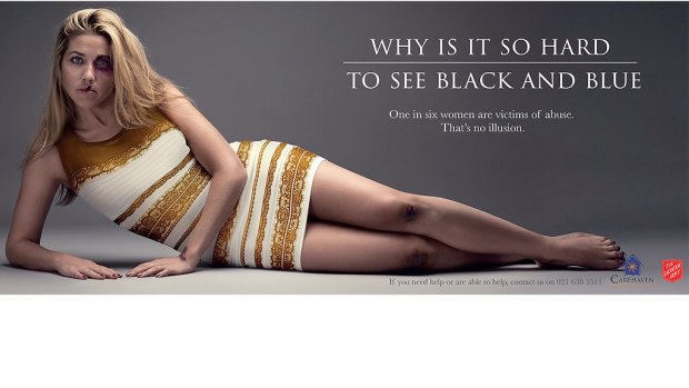 Viral again: The Salvation Army in South Africa is behind this advertising campaign to raise awareness of domestic violence. 