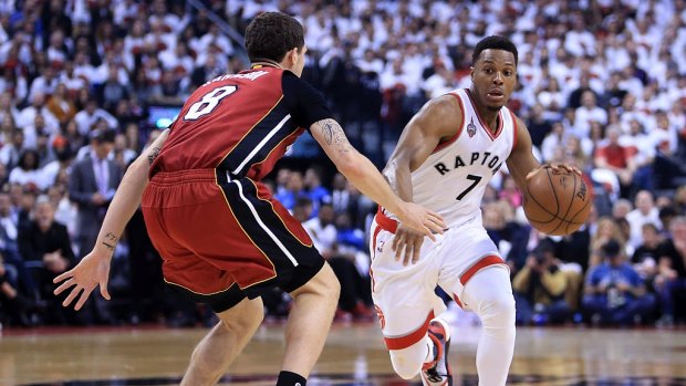 Finals: Toronto guard Kyle Lowry was the star once again as the Raptors beat the Miami Heat in game seven of the Eastern Conference semi finals. 