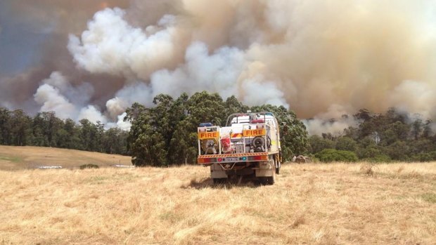 The fire in Northcliffe is almost indefensible as crews battle to contain it.