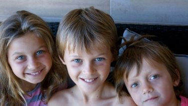 The Maslin family released this photo of their children Evie (12), Mo (10), and Otis (8). 
