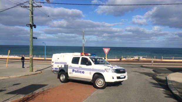 Police have set up a crime scene at Trigg Beach after a body was discovered there.