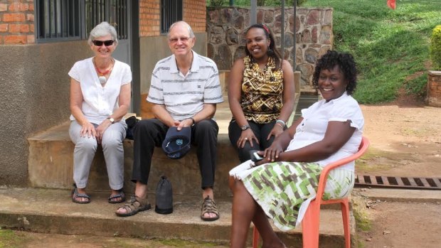 David and Helen Wheen in Rwanda.