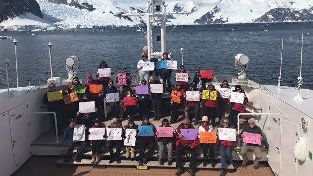 A Women's March protest was even held in Antarctica.