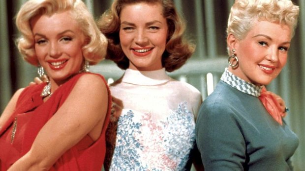 Marilyn Monroe, Lauren Bacall and Betty Grable in How to Marry a Millionaire. 
