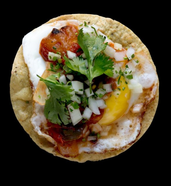 Rosio Sanchez's egg taco.