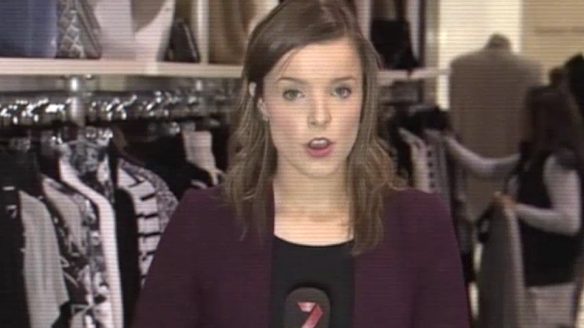 Amy Taeuber as a cadet at the Seven Network.