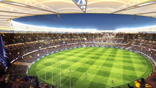 The stadium bowl will bring the atmosphere at Perth Stadium games to another level.