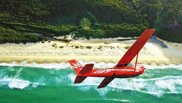 A beach patrol flight over the south coast provides a bird's-eye view of spectacular beaches.