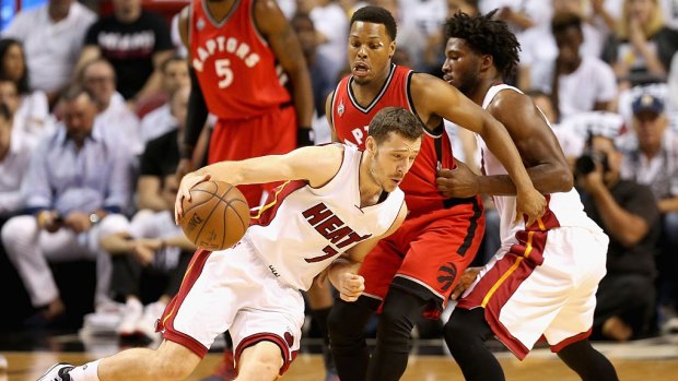 On fire: Miami's Goran Dragic was unstoppable as the Heat pushed their Eastern Conference semi-final series into a deciding seventh game.