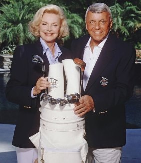 Barbara and Frank Sinatra in 1994.