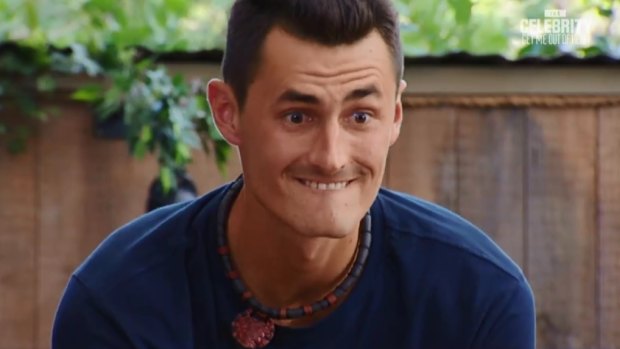 Bernard Tomic on Ten's I'm a Celebrity. The show had a strong premiere on Sunday.