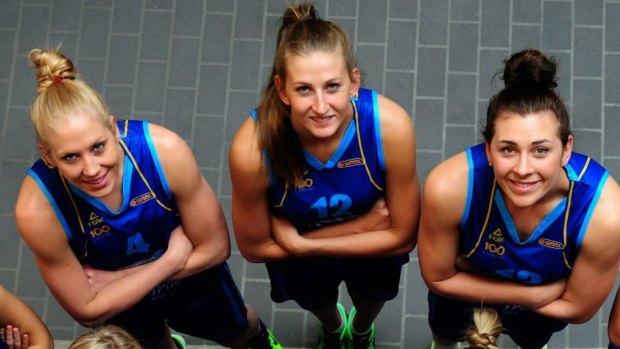 Former Canberra Capitals Abby Bishop (left) and Alex Bunton (right) will miss the Asia Cup due to injury.