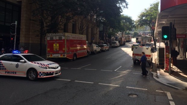Creek Street between Adelaide and Ann was closed after reports of a 'strong gas smell'