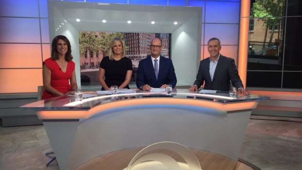 Sunrise's new set was unveiled on Monday morning.