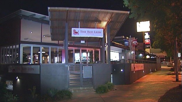 Moorooka's Red Lion Hotel was robbed by two armed men on Wednesday night.