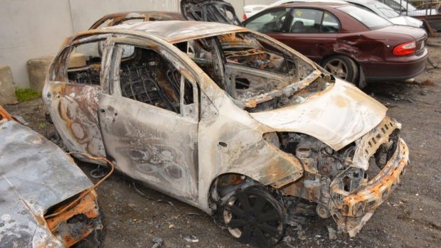Ben van Mierlo's car, a 2010 Toyota Yaris, was found completely burnt out near Cardinia Reservoir.