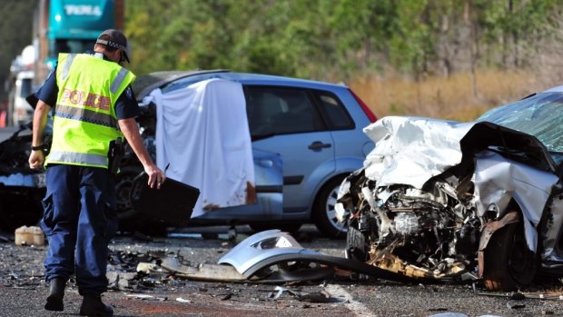 Two men died in the crash on Childers Road, Bundaberg in 2014.