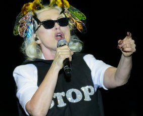 Debbie Harry performing at A Day on the Green. 
