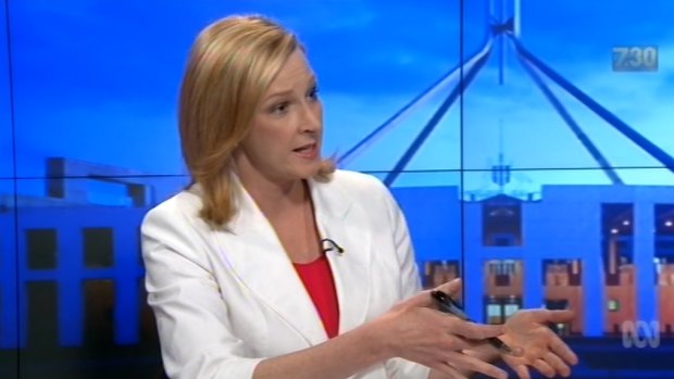 Leigh Sales interviewing Prime Minister Malcolm Turnbull.