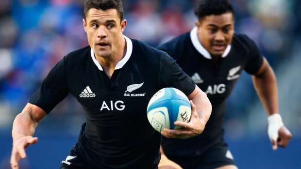 Dan Carter played his first game for the All Blacks in nearly a year at Soldier Field in Chicago.