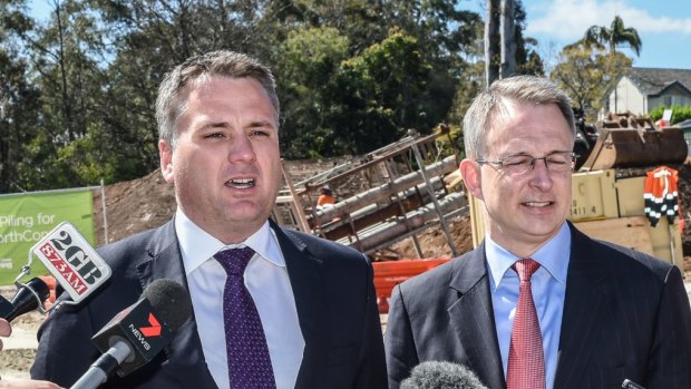 Cities Minister Jamie Briggs and Minister for Major Projects Paul Fletcher.