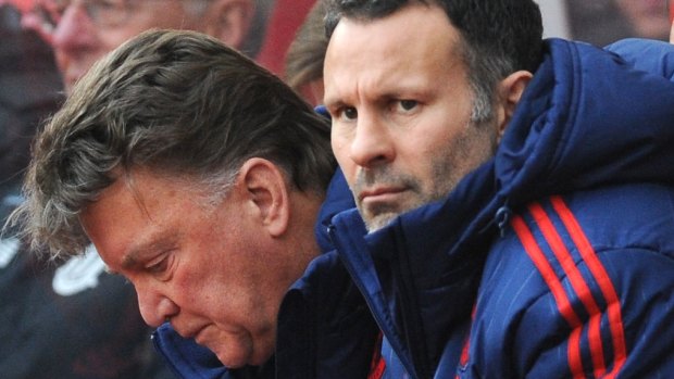 United: Ryan Giggs as assistant manager to Louis van Gaal prior to the reign of Jose Mourinho.