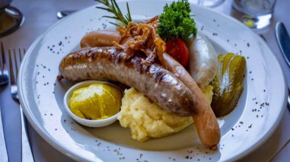 A selection of sausages at German Club Tivoli in Windor.