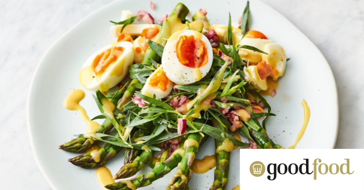 Jamie Oliver's asparagus, eggs and French dressing