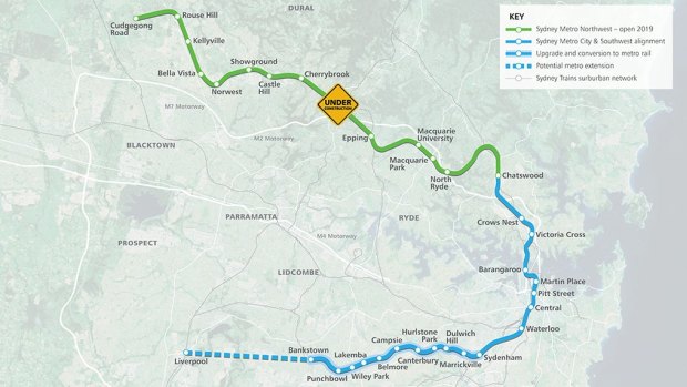 The next contract MTR wants to sign is for the extension to the Sydney Metro Northwest.