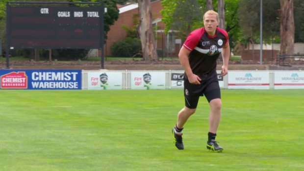 Hannah Mouncey is waiting to find out if she can play for Ainslie next year.