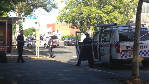 Police have one man in custody after alleged stabbing in Brisbane CBD.