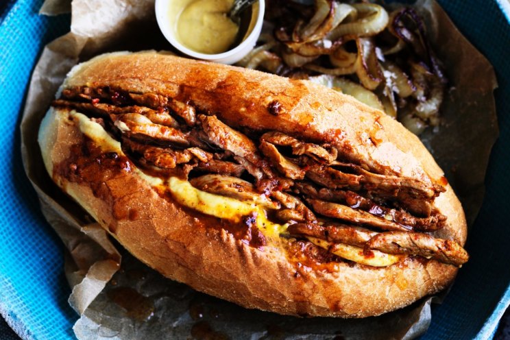 Bifanas - Famous Portuguese Pork Sandwich - fed by sab