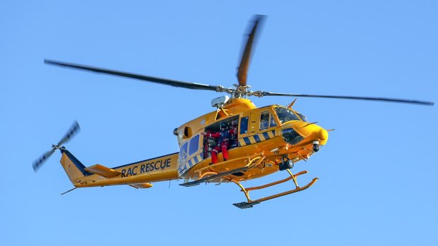 The RAC helicopter was called to assist.