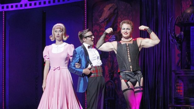 Christie Whelan-Brown and Tim Maddren with Craig McLachlan in The Rocky Horror Show.