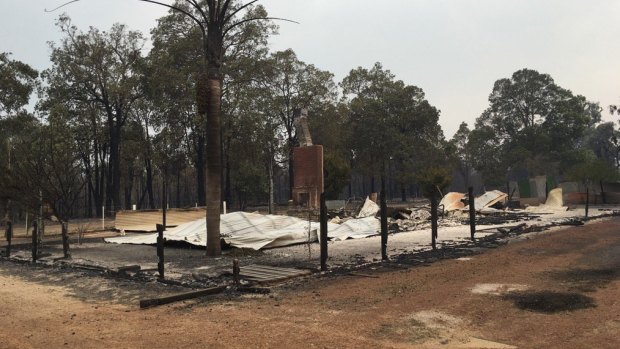 The small town of Yarloop was devastated by the fires.