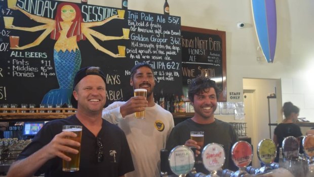 Brewhouse Margaret River recently launched Taj Burrow's new brew Honest Ale. 